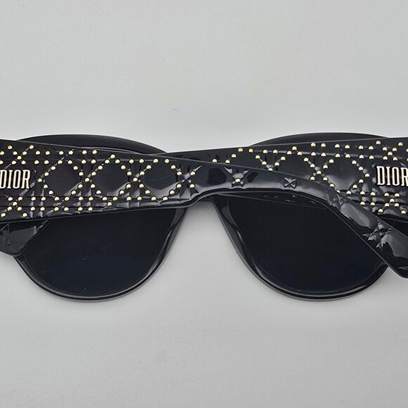 Christian Dior Lady Dior Studs 2 8072K Black Frame Grey Lens Sunglasses Italy main image 8